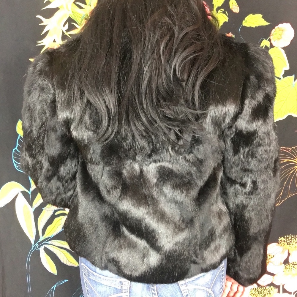 RABBIT FUR / VINTAGE COAT - Picture 5 of 8